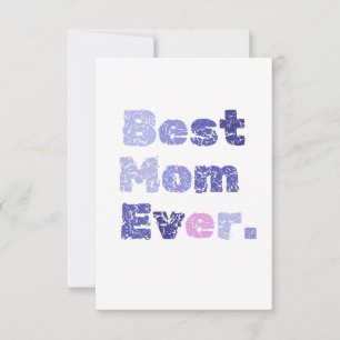 Meilleure Maman Carte de Vœux Plate pour la Fête d