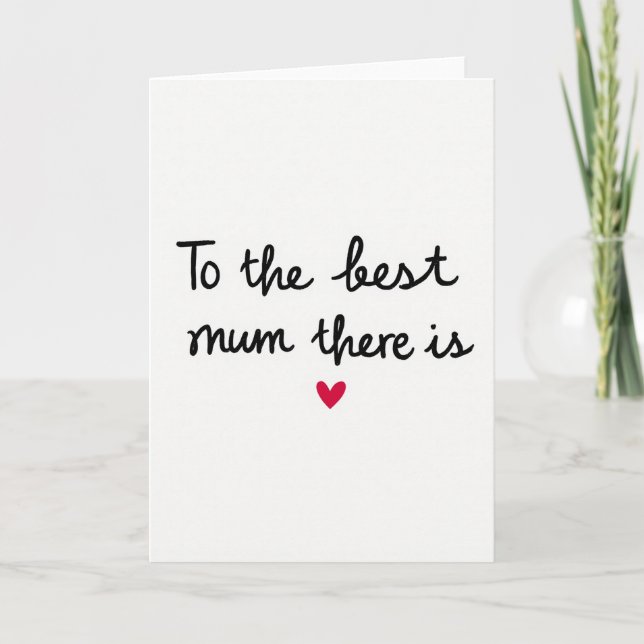 Meilleure Maman Carte d'Illustration (Devant)