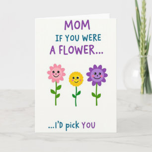 Meilleure Maman Carte Fleur Préférée