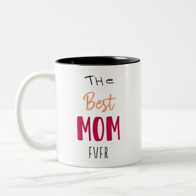 Meilleure Maman Chaque Mug De Café Tone (Gauche)
