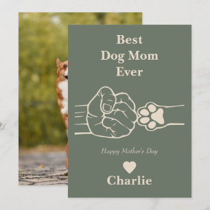 Meilleure maman chien jamais bosse la carte de la 