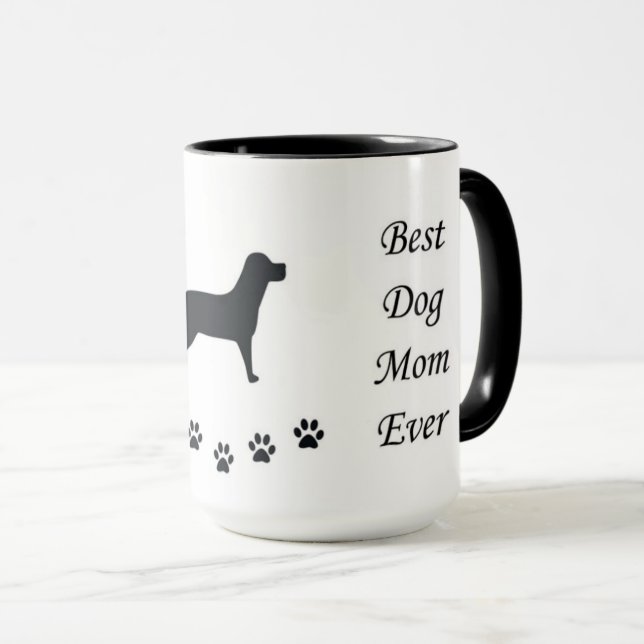Meilleure maman chien jamais tasse de café (Devant droit)