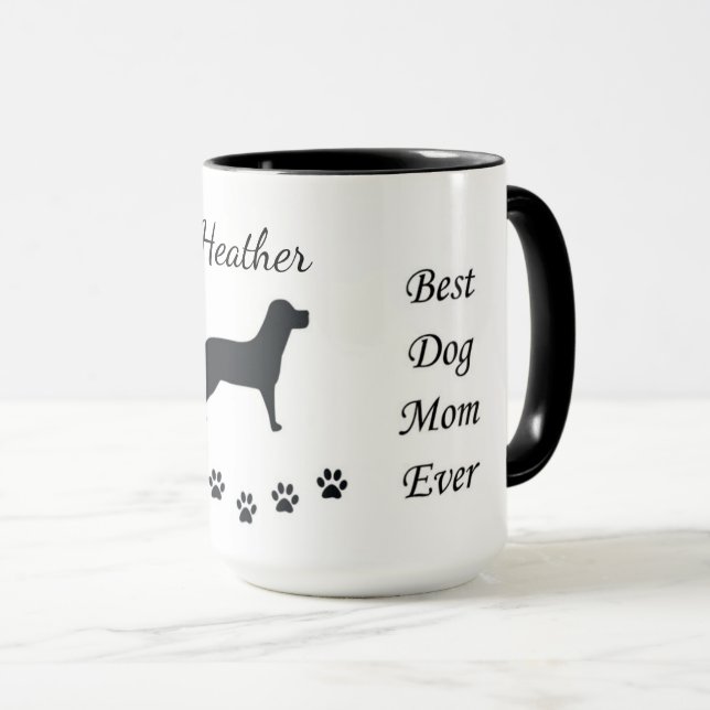 Meilleure maman chien jamais tasse de café (Devant droit)