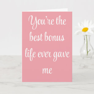 Meilleure Maman de Bonus Citation d'Amour Carte Si