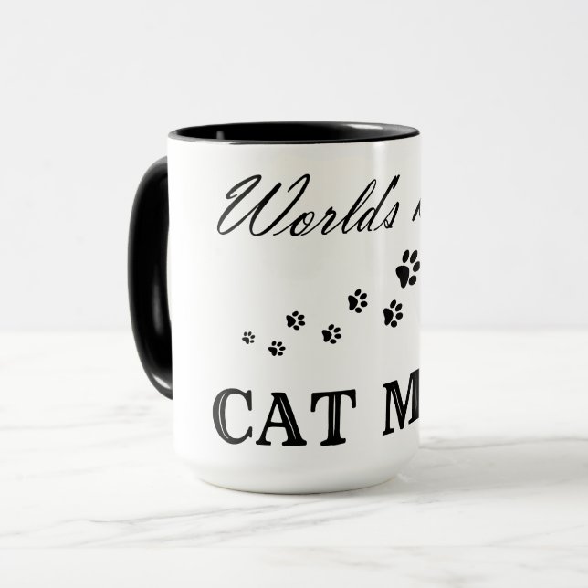 Meilleure maman de chat au monde - Mug Combo (Devant gauche)