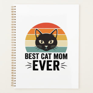Meilleure Maman de Chat Rétro Visage de Chat Desig