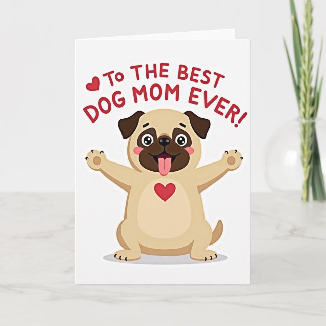 Meilleure Maman de Chien de Tous les Temps Carte d (Devant)