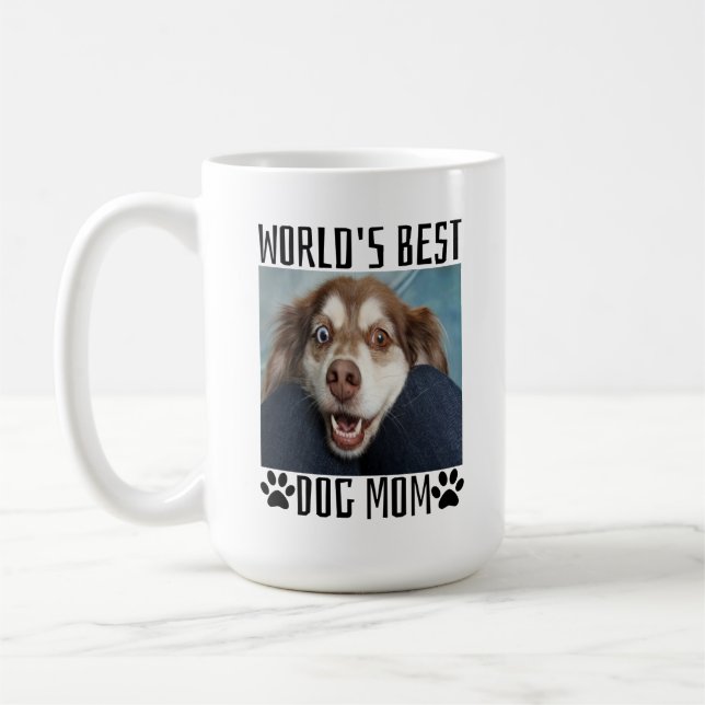 Meilleure Maman de Chien du Monde  Tasse à Café (Gauche)