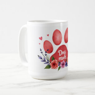 Meilleure maman de chien ever – Tasse florale 15 o