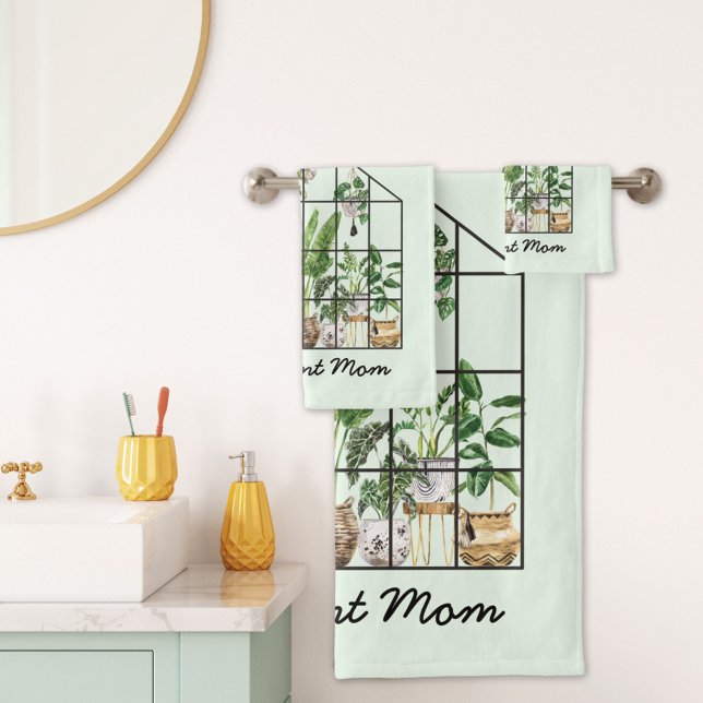 Meilleure Maman de Plante de Maison à l'Aquarelle (In situ bathroom)