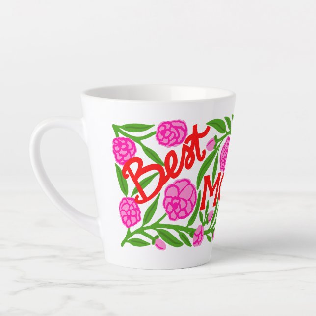 Meilleure Maman de Tous les Temps Mug Latte pour l (Gauche)