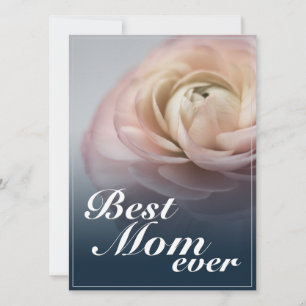 Meilleure Maman du Monde avec Grande Rose Rose