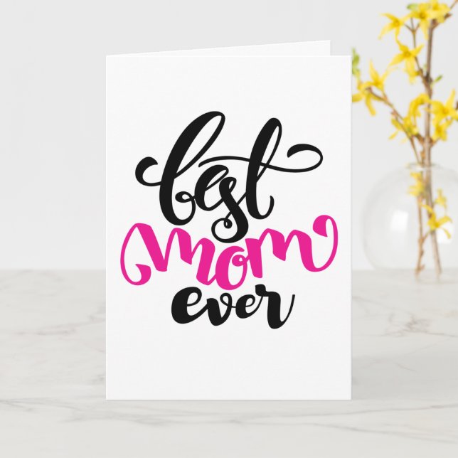 Meilleure Maman du Monde | CARTE BONNE FÊTE DES MÈ (Fleur jaune)