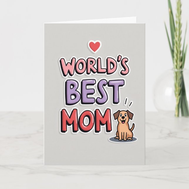 Meilleure Maman du Monde Carte Graphique (Devant)