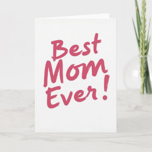 Meilleure Maman du Monde Carte Peinte