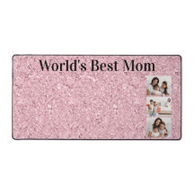 Meilleure Maman du Monde Gemme Rose Blush 3 Photos