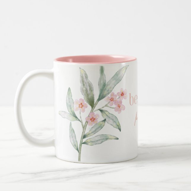 Meilleure maman du monde Rose - Mug à café, Cadeau (Gauche)