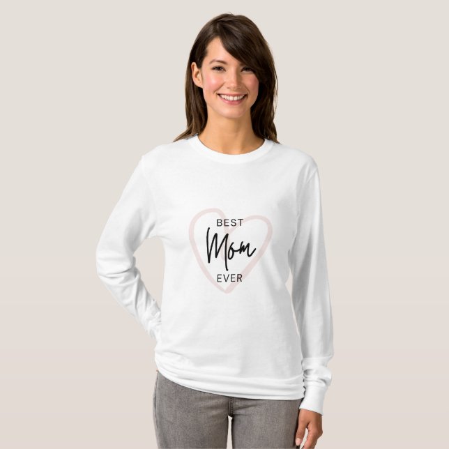 Meilleure Maman du Monde T-Shirt Amour (Devant entier)