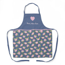 Meilleure maman et impression de fleur. Tablier to