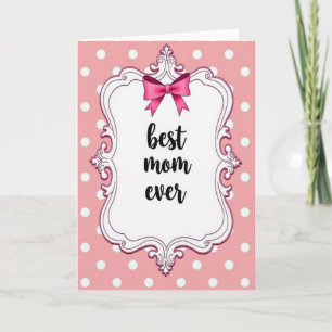 Meilleure Maman Ever Carte à Cadre Rococo