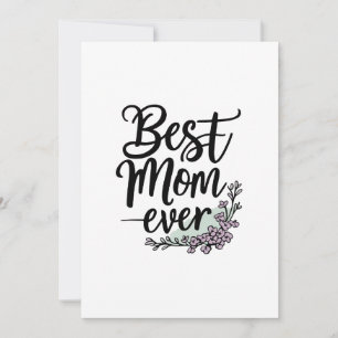 Meilleure Maman Ever, carte cadeau de jour pour le