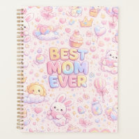 Meilleure Maman Ever Motif Pastel Kawaii