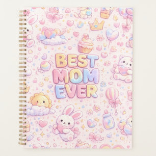 Meilleure Maman Ever Motif Pastel Kawaii