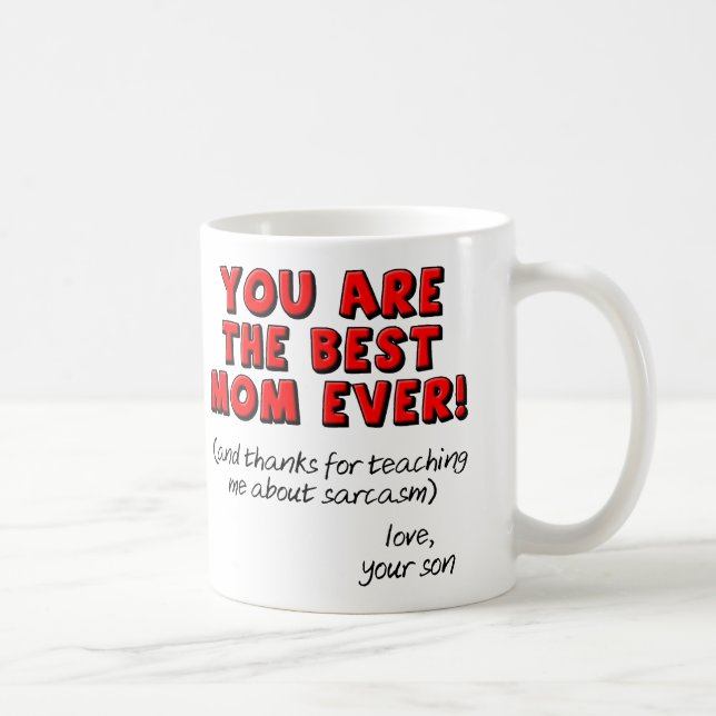 Meilleure Maman Ever Mug Cadeau Drôle et Sarcastiq (Droite)