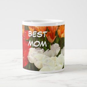 MEILLEURE MAMAN grands mugs Tulipes Fleurs Fête de