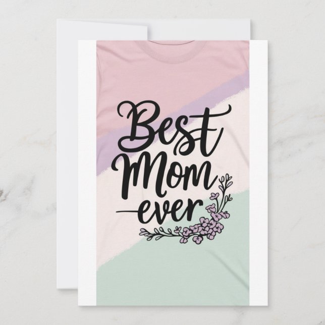 Meilleure maman jamais!, carte cadeau jour mère (Devant)