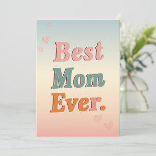 Meilleure maman Jamais carte de fête des mères pap