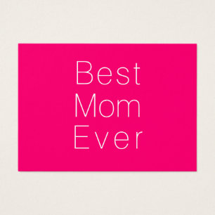 Meilleure maman Jamais chaud rose fuchsia carte mi