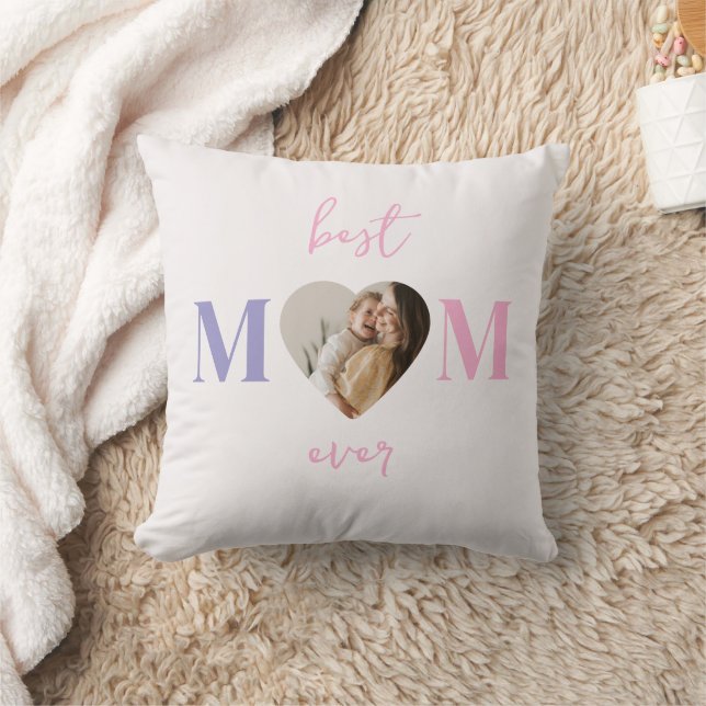 Meilleure maman jamais Coussin personnalisé - Phot (Couverture)