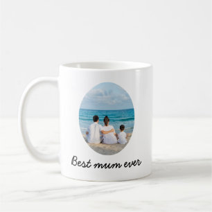 Meilleure maman jamais Mug avec photo Modern Simpl