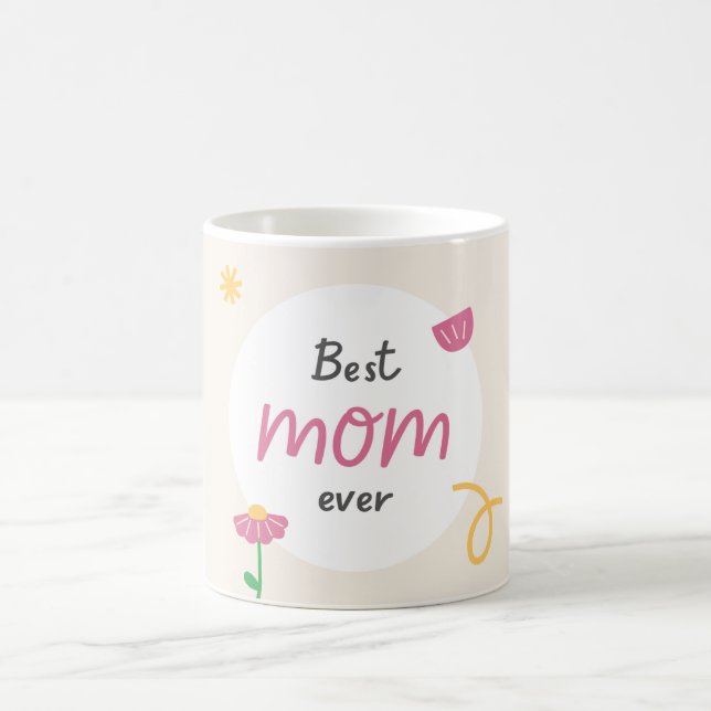 Meilleure maman Jamais Mug Cute Cadeau Fête des Mè (Centre)