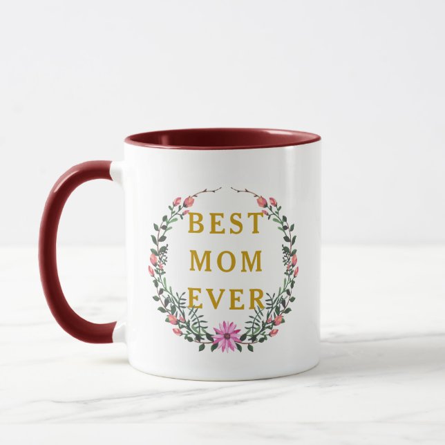 Meilleure maman jamais Mug | Joyeuse Mug de la Fêt (Gauche)
