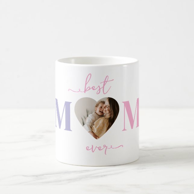 Meilleure Maman Jamais Personnalisée Mug Photo En  (Centre)