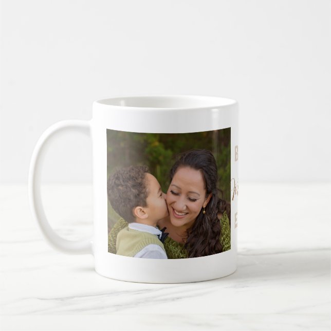 Meilleure maman Jamais photo complète Mug café per (Gauche)