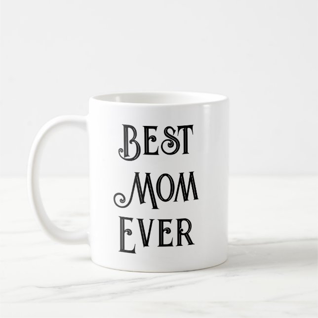 Meilleure maman Jamais Photo Mug - Personnalisé No (Gauche)