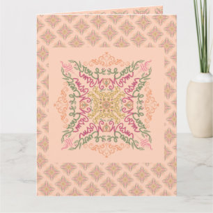 Meilleure Maman Jamais Plié sans couture Carte de