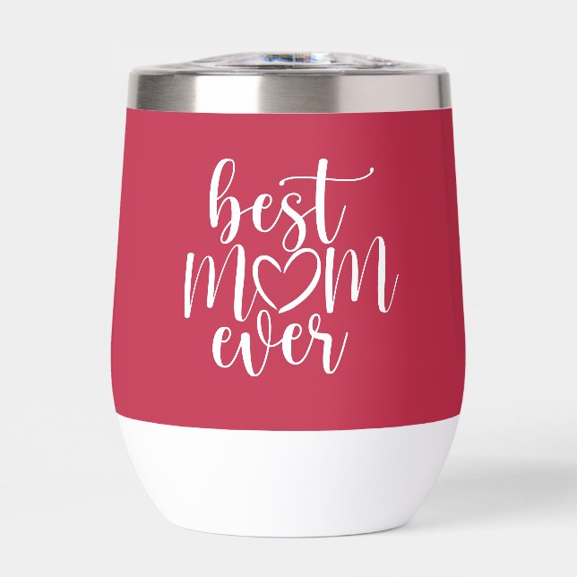 Meilleure Maman Jamais Rose Chaud Et Blanc (Avant)