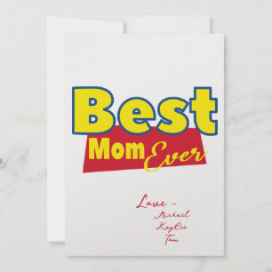 Meilleure Maman Jouet Histoire Fan Club Carte Pour