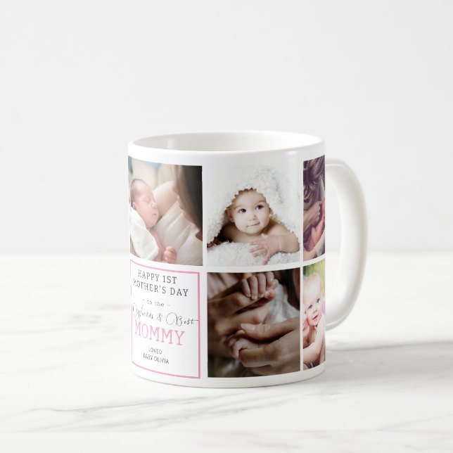 Meilleure Maman Joyeuse 1ère Fête des Mères Mug 9  (Devant droit)