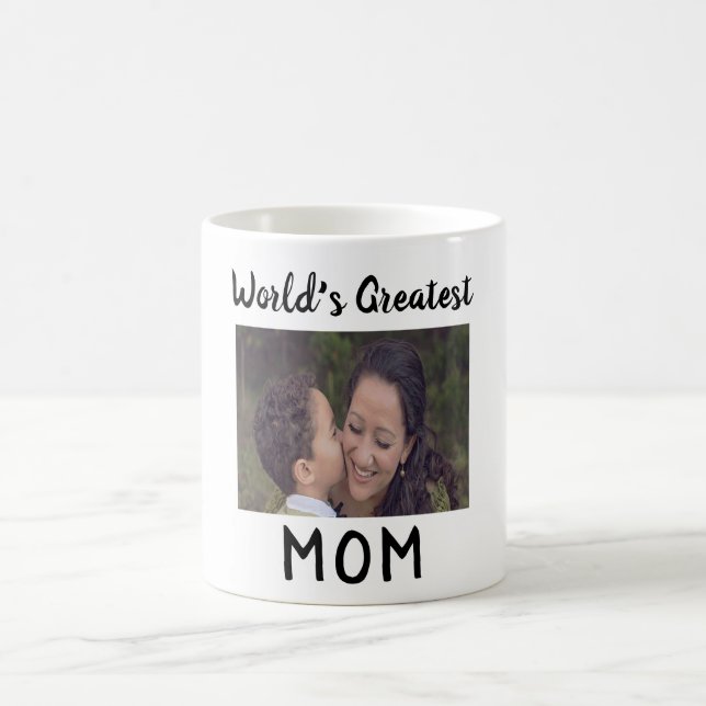 Meilleure maman morphing Mug personnalisée dans le (Centre)