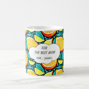 Meilleure Maman Mug Citron Personnalisé – Café Cit