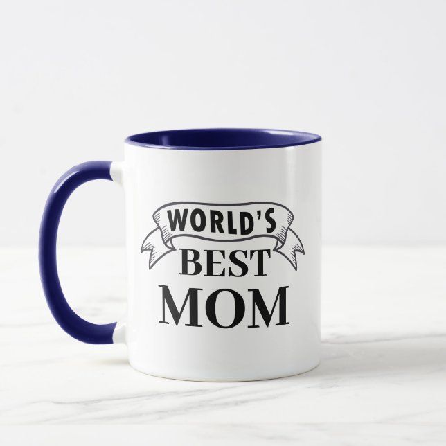 Meilleure maman Mug du monde - Cadeau photo person (Gauche)