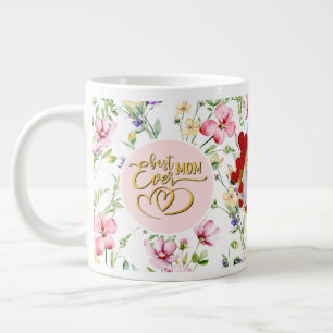 Meilleure Maman Mug Fleurie Photo pour la Fête des