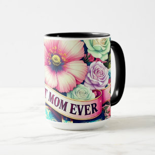 Meilleure Maman Mug Floral – Roses Vintage