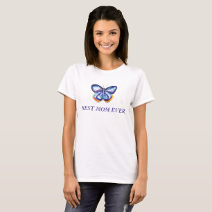 Meilleure maman Papillon féminin T-shirt