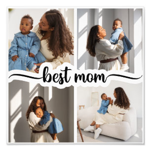 Meilleure Maman Personnalisée 4 Photo Collage